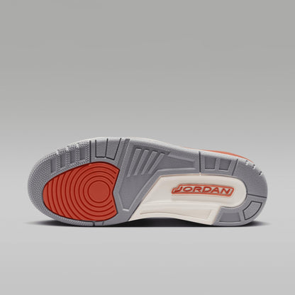 NIKE Air Jordan 3 Retro Women's Shoes (CK9246-121, White/Sail/Cement Grey/Cosmic Clay) Size 7.5