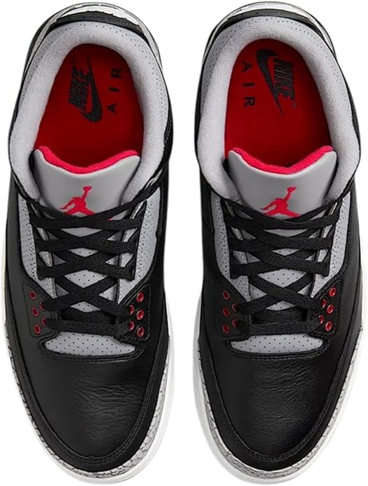 Nike Men's Sneaker Black/Grey-red
