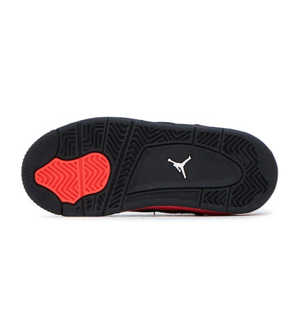 Nike Kid's Air Jordan 4 Retro Sneaker Black/White-red