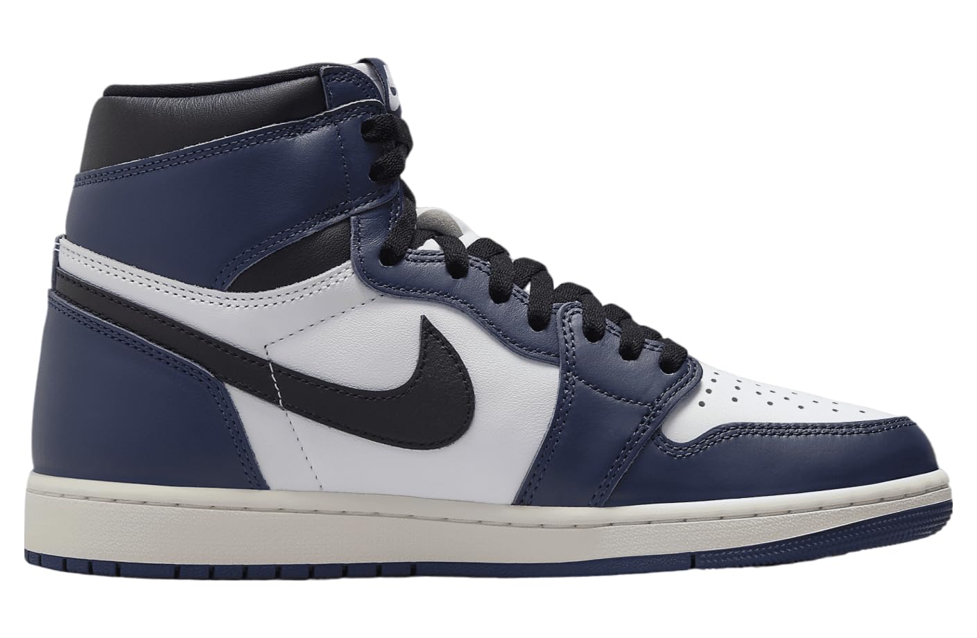 AIR JORDAN 1 Retro High OG Men's Shoes Midnight Navy/White/Sail/Black