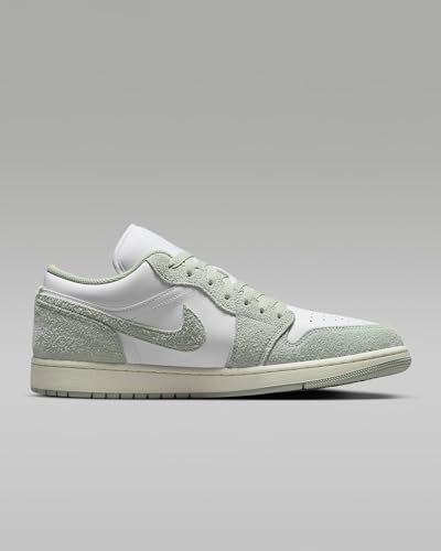 Nike Men's Air Jordan 1 Low SE Sneaker White/Seafoam/Sail