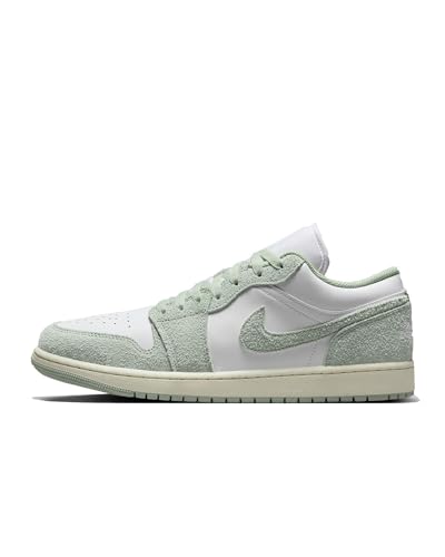 Nike Men's Air Jordan 1 Low SE Sneaker White/Seafoam/Sail