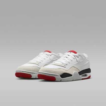 Nike Boys' Jordan 4 Retro Shoes Black/Fire Red-cement Grey