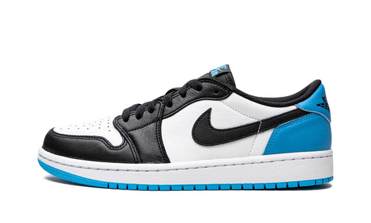 Nike Men's JordanAir 1 Low Sneakers White Dark Powder Blue Black