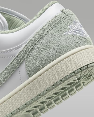 Nike Men's Air Jordan 1 Low SE Sneaker White/Seafoam/Sail