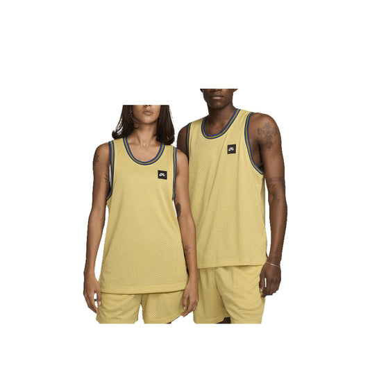 Reversible Basketball Skate Jersey in Saturn Gold & Bronzine by Nike