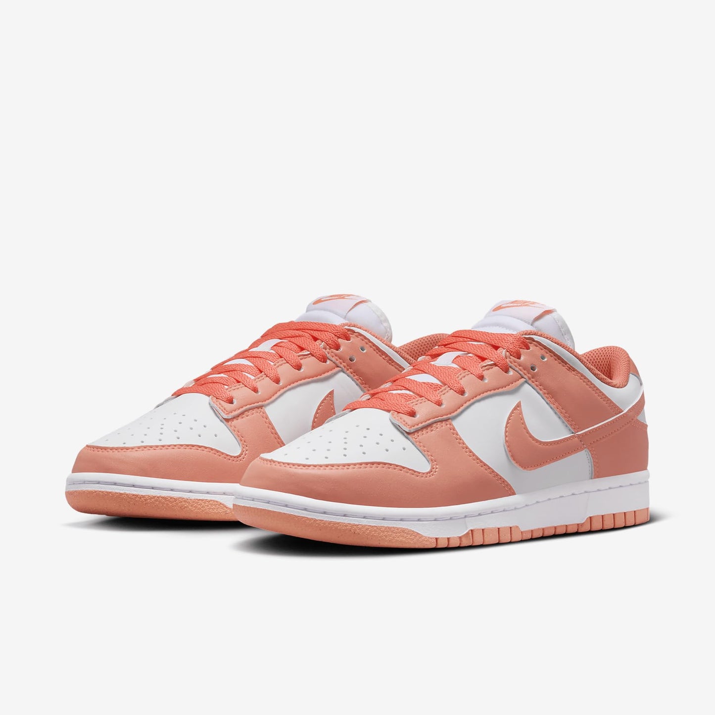 Nike Women's Dunk Low Next Nature Sneaker White/Light Wild Mango