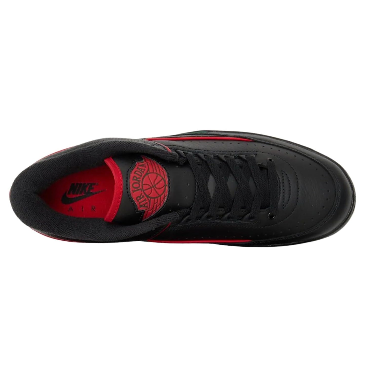 Nike Unisex-Adult 2 Retro Low Black/Fir/Cement Grey/Fire Red