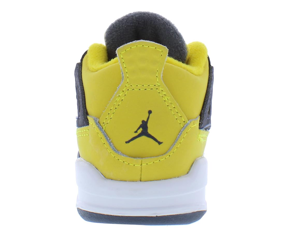 Nike Kid's Air Jordan 4 Retro Sneaker Black/White-tour Yellow