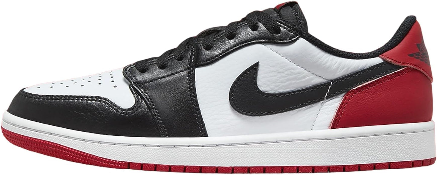 Nike Men's JordanAir 1 Low Sneakers White Black Varsity Red