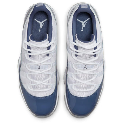 Air Jordan 11 Retro Low Diffused Blue Men's Shoes (FV5104-104, White/Diffused Blue/Football Grey) Size 13