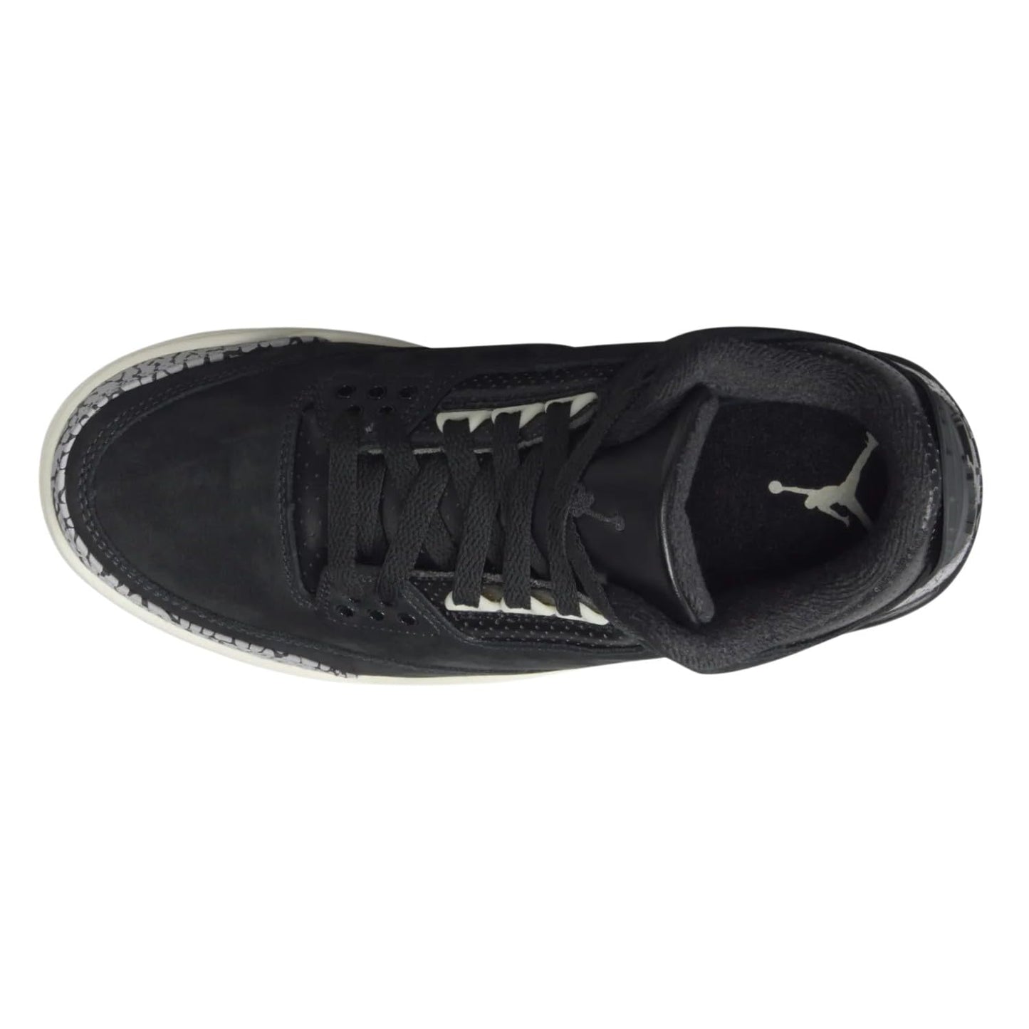 Air Jordan 3 Retro Womens Shoes Off Noir/Black-SAIL Size-9