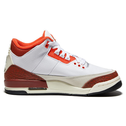 Jordan Boy's Air 3 Retro SE  White/Black/Mars Stone/Team Orange