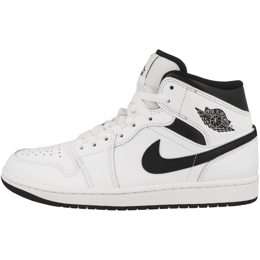 White / Black Nike Air Jordan 1 Mid