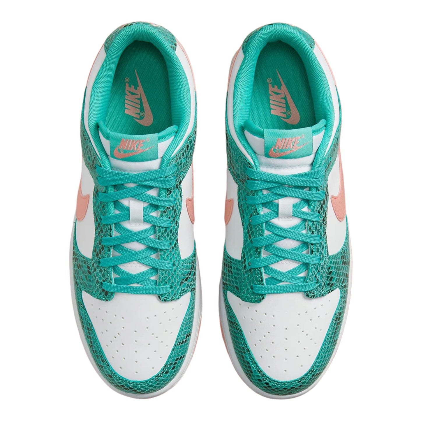 Nike Jordan 1 Low Bred Toe Men's Colour Tea Leaf Washed Coral Bleached