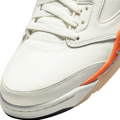Nike Air Jordan 5 Retro Se Mens Basketball Trainers Sneakers Shoes White/Orange