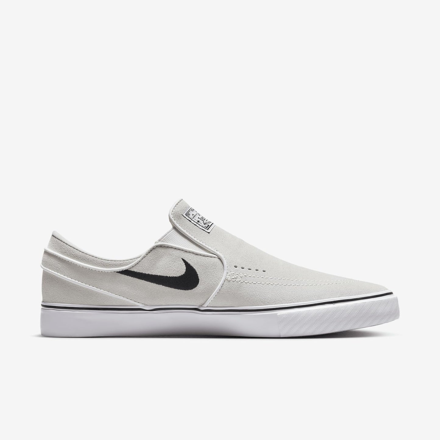 Nike SB Janoski+ Slip Skate Shoes (FN5893-100, Summit White/Summit White/White/Black)