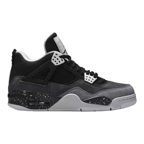 Nike Jordan 4 Retro Mens Shoes Black/White Anthracite-black