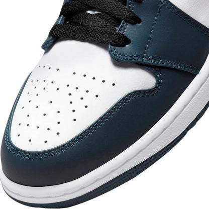 Nike Men's Air Jordan 1 Mid Sneaker, Armory Navy/White/Black
