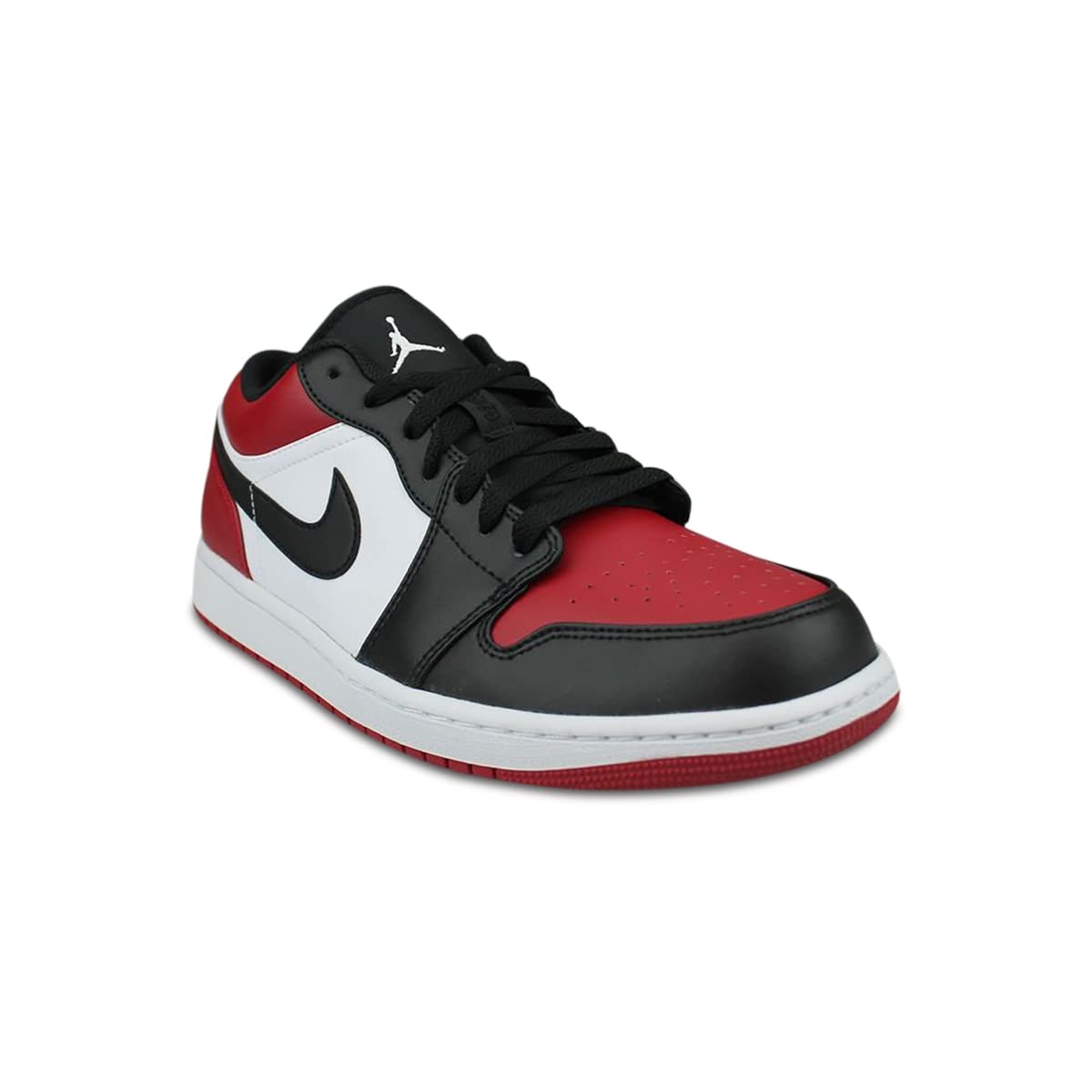 Nike Jordan 1 Low Bred Toe Men's Gym Red White Black