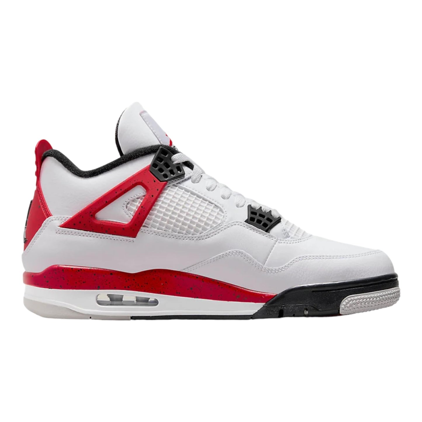 Nike Men's Air Jordan 4 Retro Sneaker White/Fire Red-black Cement