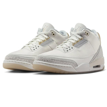 Nike Men's Air Jordan 3 Retro Sneakers Ivory/Grey Mist-cream