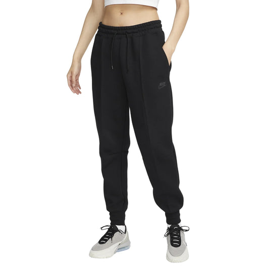 Nike Sportswear Tech Fleece Women's Mid-Rise Joggers Womens Size - M Black/Black