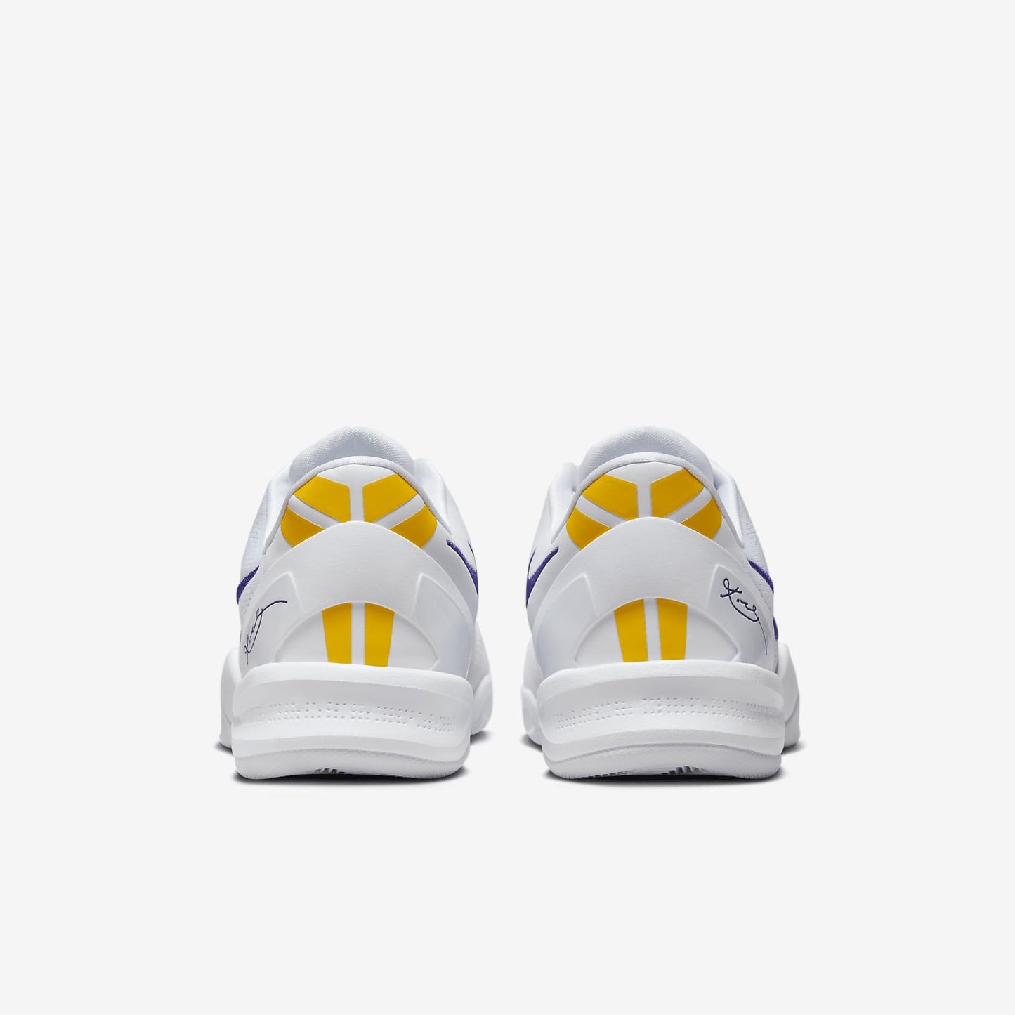 Kobe VIII Protro Basketball Shoes (HF9550-100, White/University Gold/Court Purple)