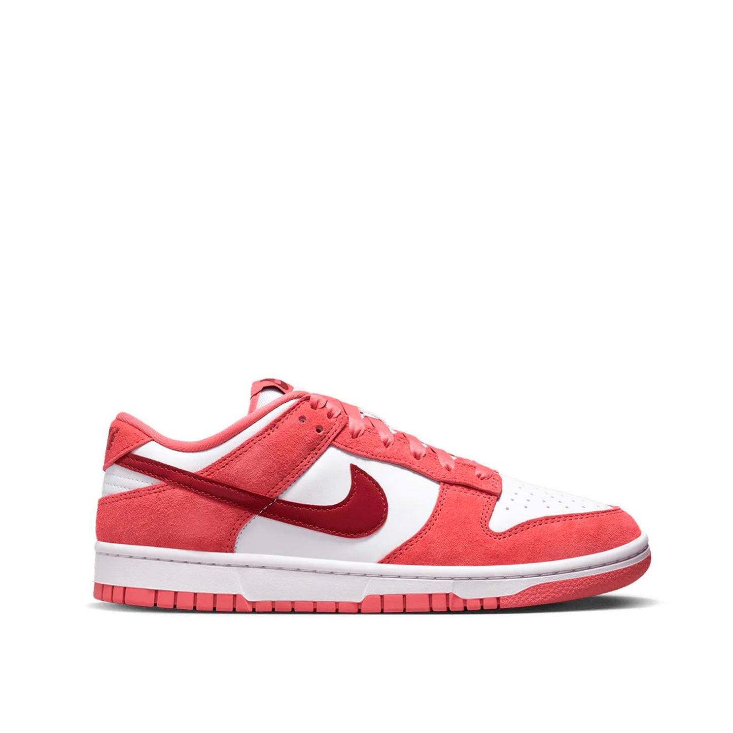 Nike Women's Dunk Low Sneakers White Red Team Adobe
