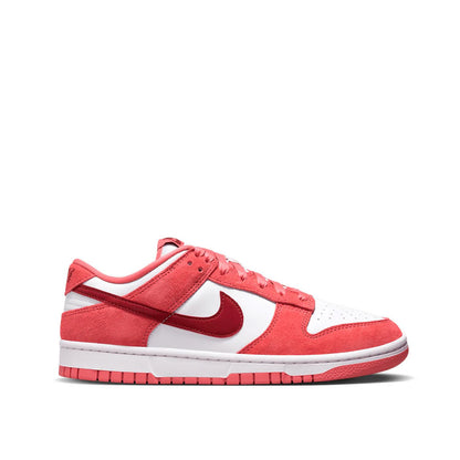 Nike Women's Dunk Low Sneakers White Red Team Adobe