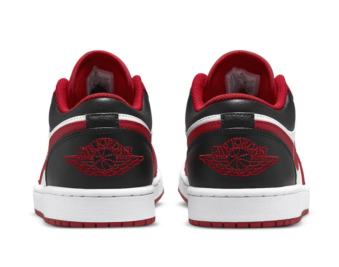 Nike Mens Air Jordan 1 Low Shoes White Red and Black