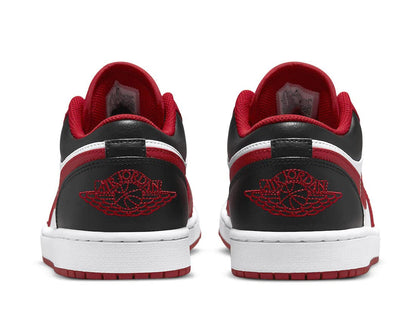 Nike Mens Air Jordan 1 Low Shoes White Red and Black