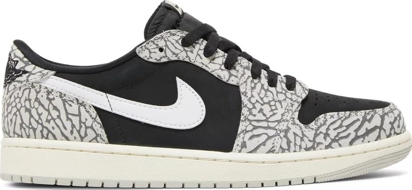 Men's Jordan 1 Retro Low OG Black Cement Blk//Grey/Wht (CZ0790 001)