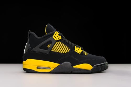 Nike Jordan 4 Retro Mens Shoes Black/White-tour Yellow
