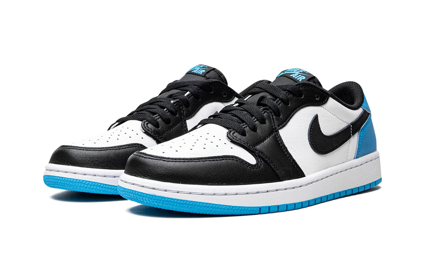 Nike Men's JordanAir 1 Low Sneakers White Dark Powder Blue Black
