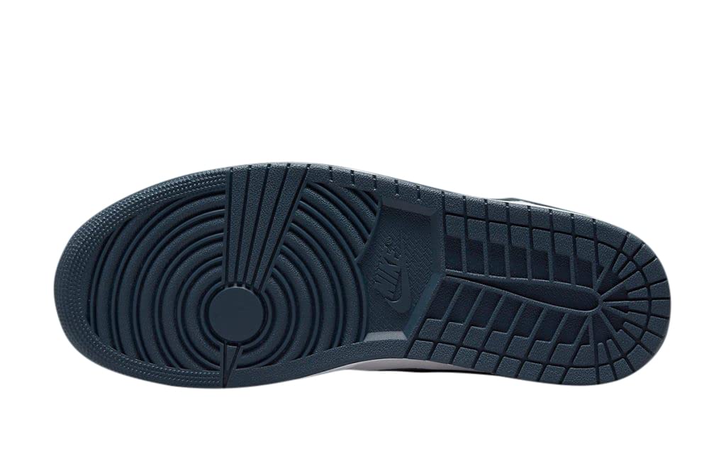 Nike Men's Air Jordan 1 Mid Sneaker, Armory Navy/White/Black