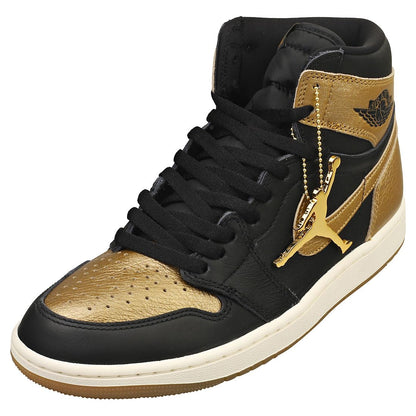 Nike Men's Air Jordan 1 Retro High OG Sneaker Black/Sail/Metallic Gold