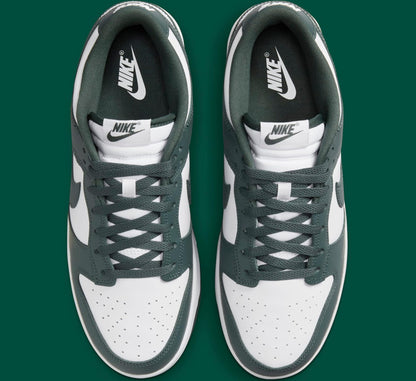 Nike Men's Dunk Low Retro White/White/Vintage Green