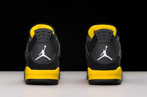 Nike Jordan 4 Retro Mens Shoes Black/White-tour Yellow