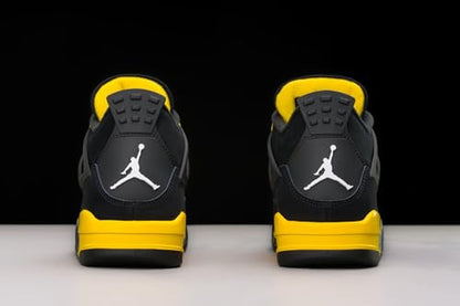 Nike Jordan 4 Retro Mens Shoes Black/White-tour Yellow