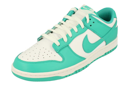 Nike Mens Dunk Low Retro White Turquoise