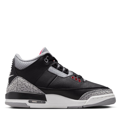 Nike Kids' Air Jordan 3 Retro Shoes Black/White/Dark Charcoal