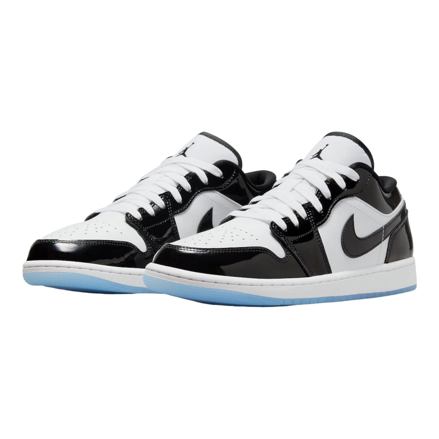 Jordan Youth Air 1 Low SE GS DV1333 100 Concord - Size 7Y White/Black, 7 Big Kid
