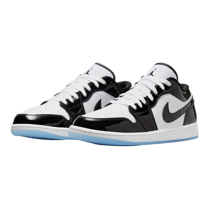 Jordan Youth Air 1 Low SE GS DV1333 100 Concord - Size 7Y White/Black, 7 Big Kid