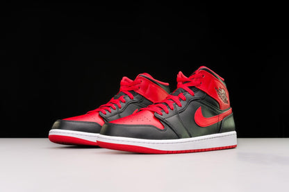 Nike Men Basketball Shoes Sneakers Black Fire Red White