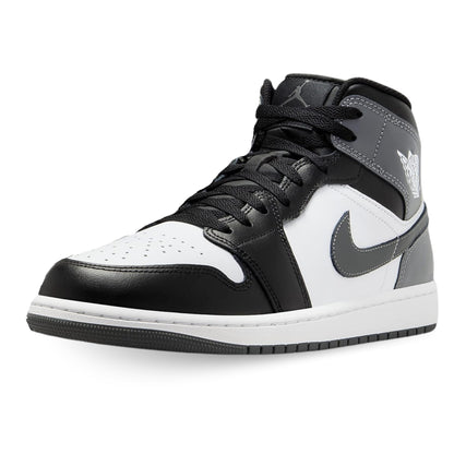 Air Jordan 1 Mid Men's Shoes (DQ8426-001, Black/White/Iron Grey)