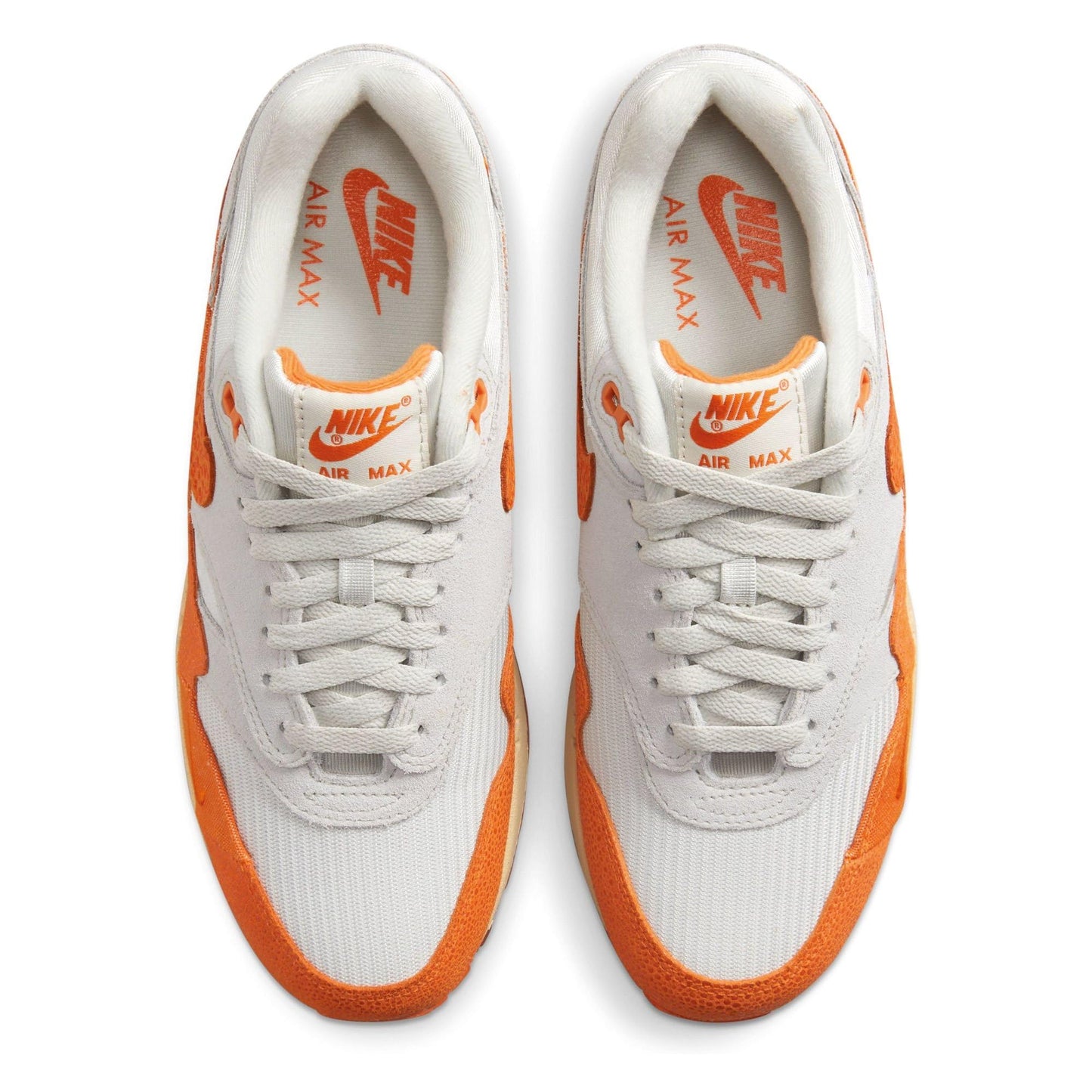 Nike Women's Air Max 1 Shoes Light Bone Magma Orange Neutral Grey