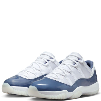 Air Jordan 11 Retro Low Diffused Blue Men's Shoes (FV5104-104, White/Diffused Blue/Football Grey) Size 13