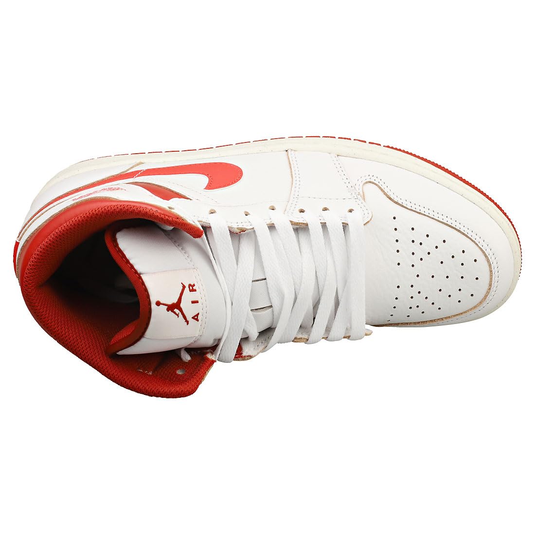 Nike Men's Basketball Sneaker White Lobster Dune Red Sai