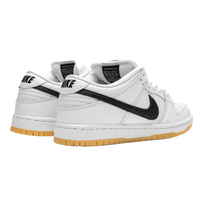 Nike Men's SB Dunk Low Pro Skate Shoes White/Black-white-gum Light Brown